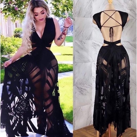 Bahama Baby Lace Maxi Dress - black medium - Picture 2 of 4